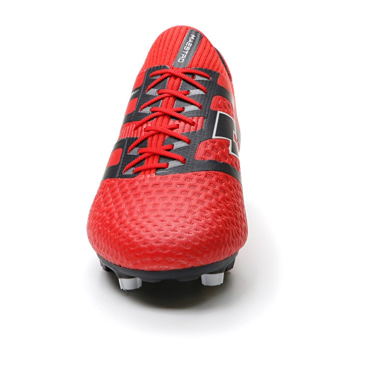 Botas de Futbol Lotto Maestro 100 IV FG Hombre Rojas Negras | XO699089V6