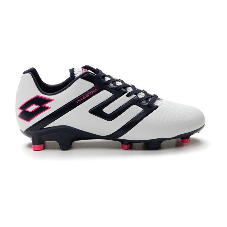 Botas de Futbol Lotto Maestro 300 IV FG Hombre Blancas Negras | SJ243424G6