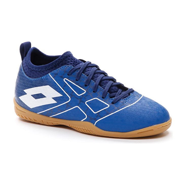 Botas de Futbol Lotto Maestro 700 III ID JR Niños Azules Blancas Azules | RN570067B6