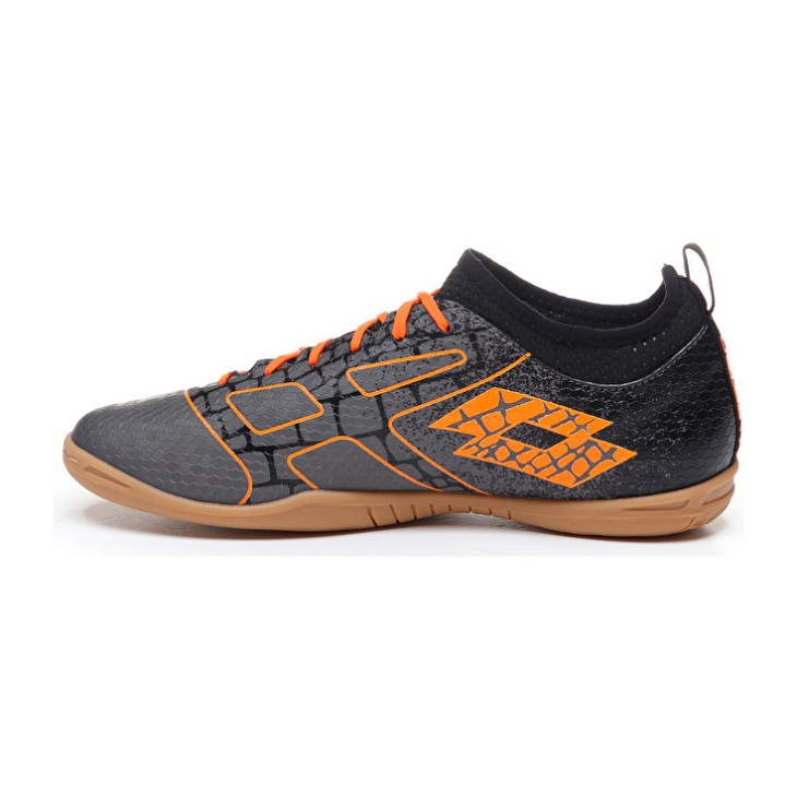 Botas de Futbol Lotto Maestro 700 II ID Hombre Gris Oscuro Naranjas | VJ122932N2