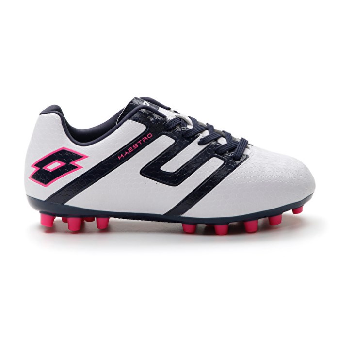 Botas de Futbol Lotto Maestro 700 IV AGM JR Niños Negras Rojas | CB428732P3