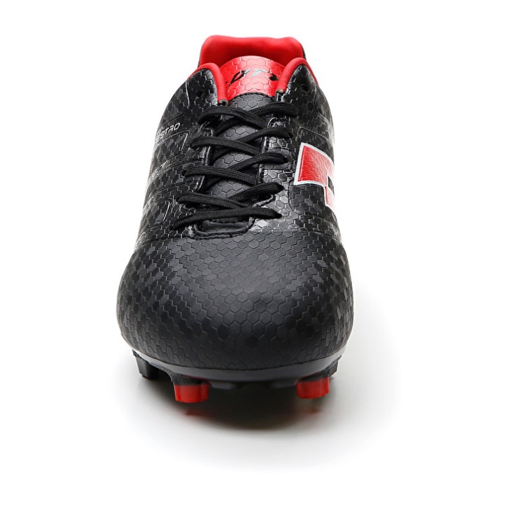 Botas de Futbol Lotto Maestro 700 IV FG Hombre Negras Rojas | IV523972I0
