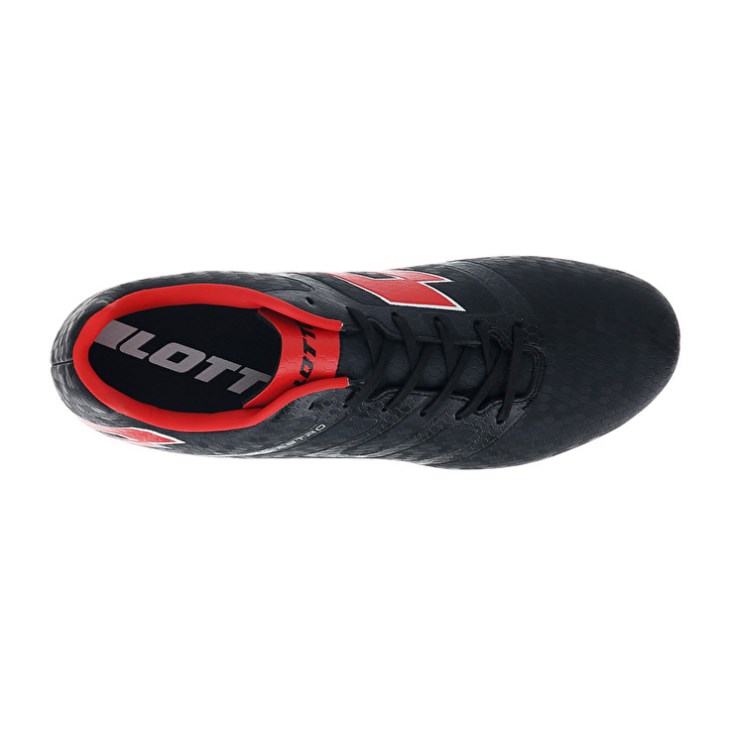 Botas de Futbol Lotto Maestro 700 IV FG Hombre Negras Rojas | IV523972I0