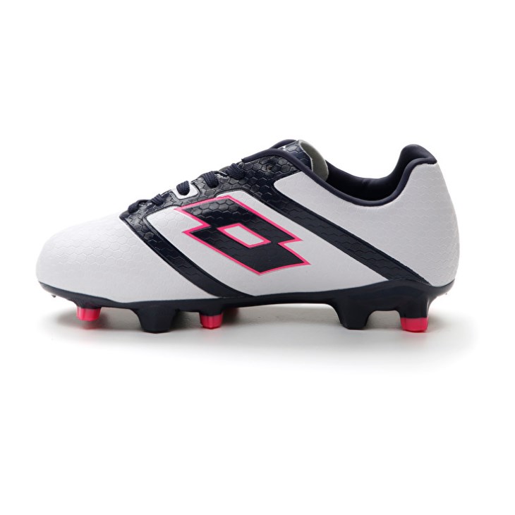 Botas de Futbol Lotto Maestro 700 IV FG JR Niños Blancas Azul Marino Azules | VW530233B6