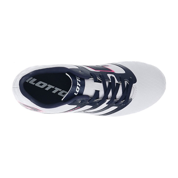 Botas de Futbol Lotto Maestro 700 IV FG JR Niños Blancas Azul Marino Azules | VW530233B6