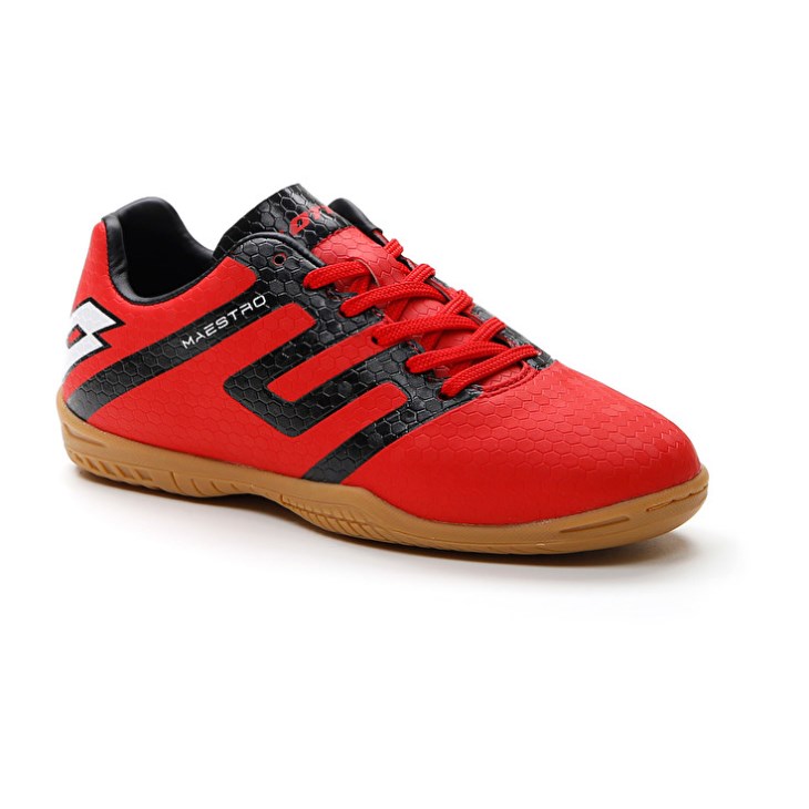 Botas de Futbol Lotto Maestro 700 IV ID JR Niños Rojas Negras | IW627302G2