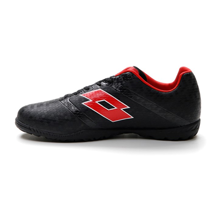 Botas de Futbol Lotto Maestro 700 IV TF Hombre Negras Rojas | YC860136M4
