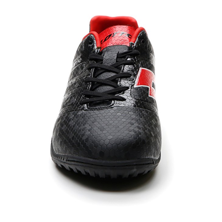 Botas de Futbol Lotto Maestro 700 IV TF Hombre Negras Rojas | YC860136M4