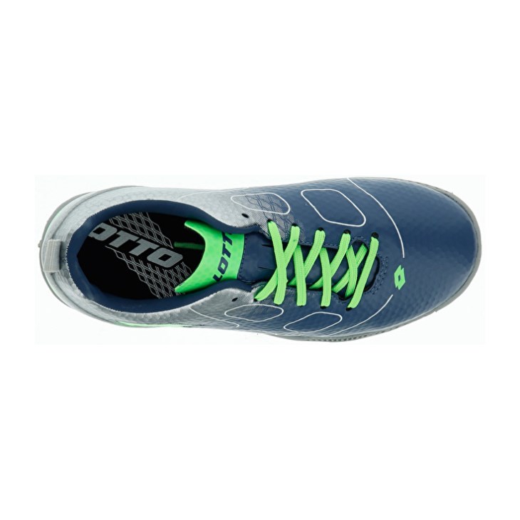 Botas de Futbol Lotto Maestro 700 TF JR Niños Plateadas Azules Verde | AJ835133B7