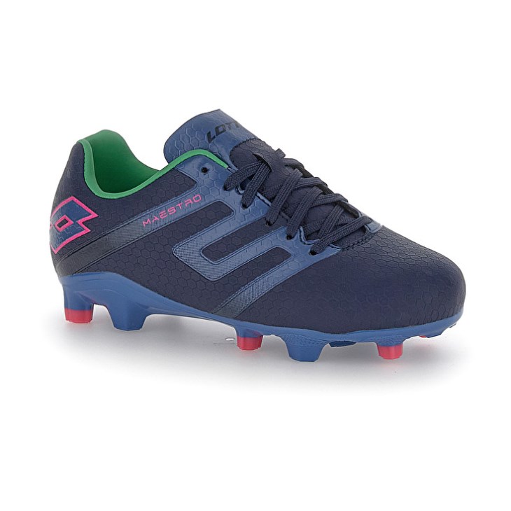Botas de Futbol Lotto Maestro 700 V FG AGM JR Niños Azul Marino Azules | FF459515A3