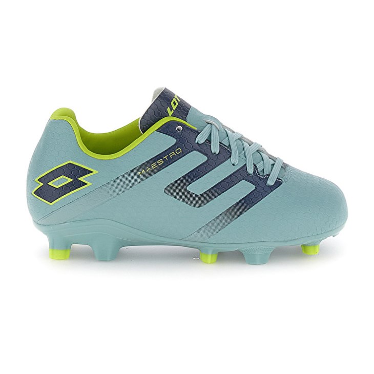 Botas de Futbol Lotto Maestro 700 V FG JR Niños Verde Azules | TG823332U4