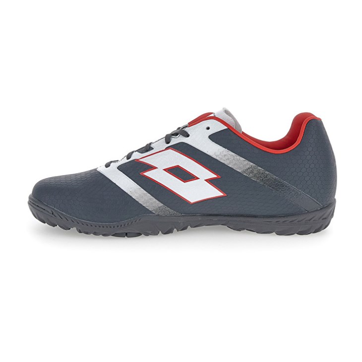 Botas de Futbol Lotto Maestro 700 V TF Hombre Gris Oscuro Blancas | BO155145A5