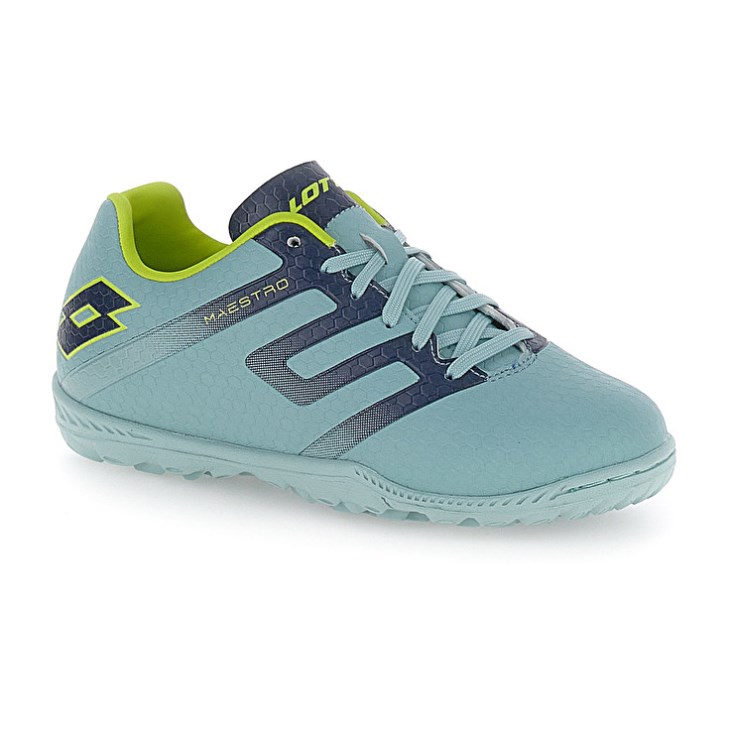 Botas de Futbol Lotto Maestro 700 V TF JR Niños Verde Azules | ET638333A3