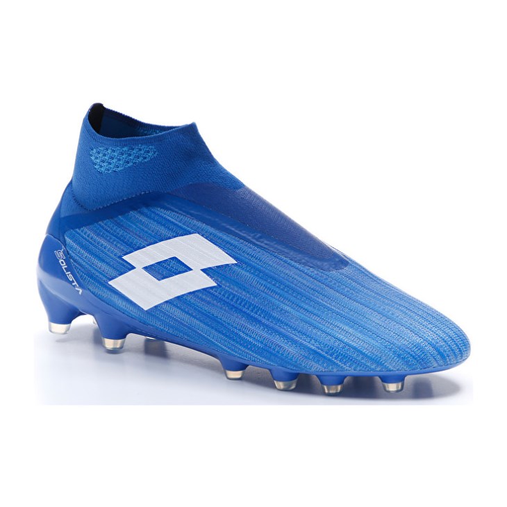 Botas de Futbol Lotto Solista 100 III Gravity FG Hombre Azules Blancas Azules | ND389868F2