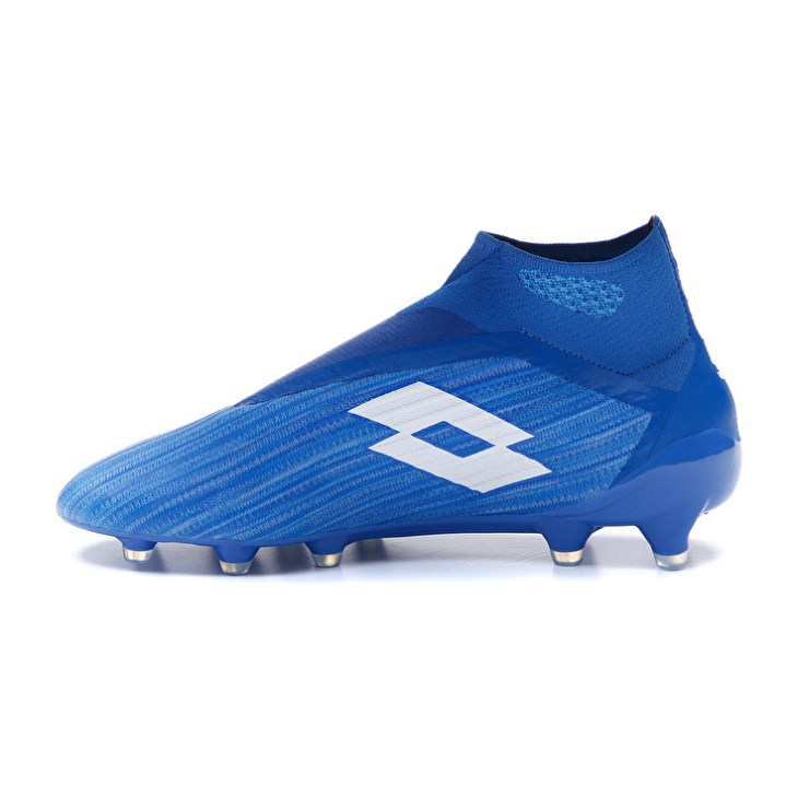 Botas de Futbol Lotto Solista 100 III Gravity FG Hombre Azules Blancas Azules | ND389868F2