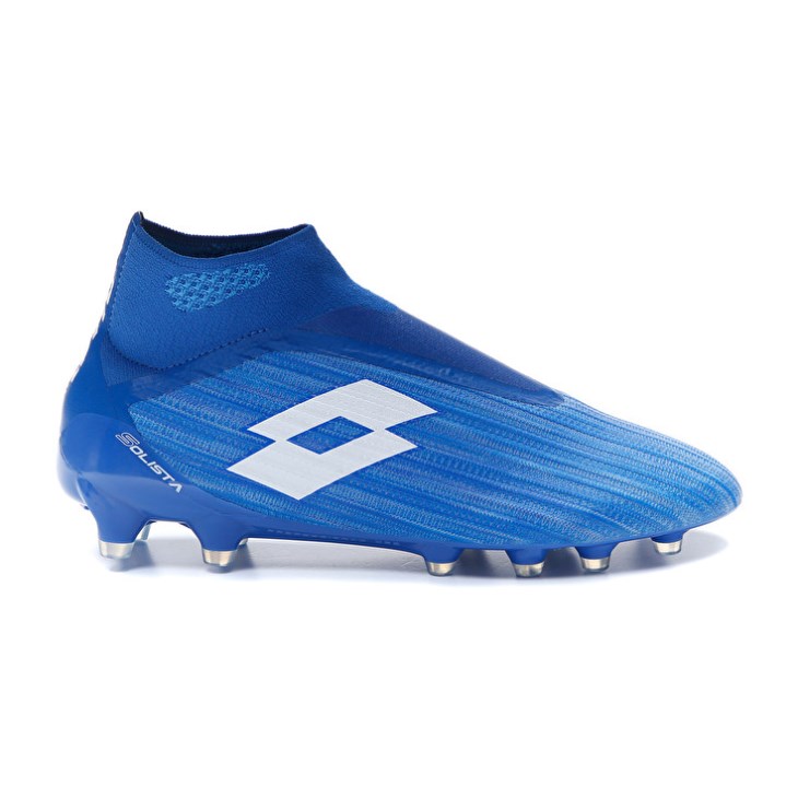 Botas de Futbol Lotto Solista 100 III Gravity FG Hombre Azules Blancas Azules | ND389868F2
