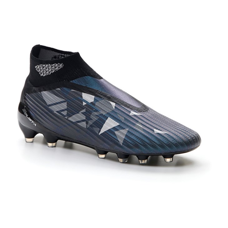 Botas de Futbol Lotto Solista 100 IV Gravity FG Hombre Negras Gris Oscuro Gris | BQ090369D1