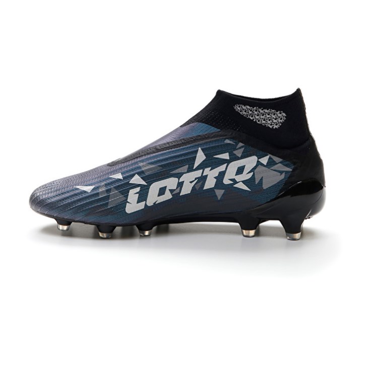 Botas de Futbol Lotto Solista 100 IV Gravity FG Hombre Negras Gris Oscuro Gris | BQ090369D1