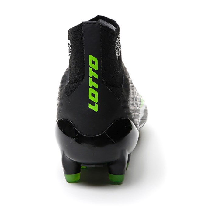 Botas de Futbol Lotto Solista 100 VI Gravity FG Hombre Negras Blancas Verde | DQ278637X8
