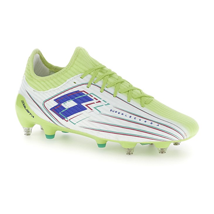 Botas de Futbol Lotto Solista 200 VIII SGX Hombre Verde Blancas | OH906960U5