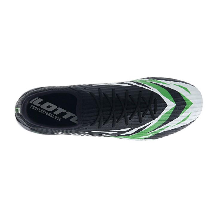 Botas de Futbol Lotto Solista 200 VI SGX Hombre Negras Blancas Verde | UD998499I2