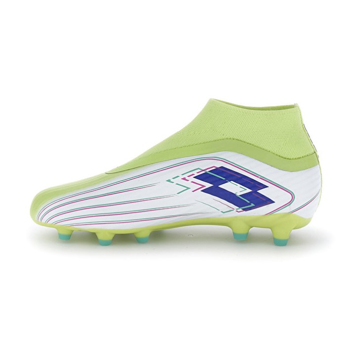 Botas de Futbol Lotto Solista 300 VIII Gravity FG Hombre Verde Blancas | JE096669Q7