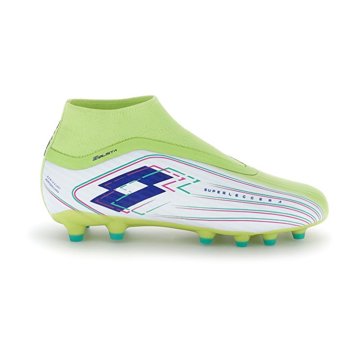 Botas de Futbol Lotto Solista 300 VIII Gravity FG Hombre Verde Blancas | JE096669Q7