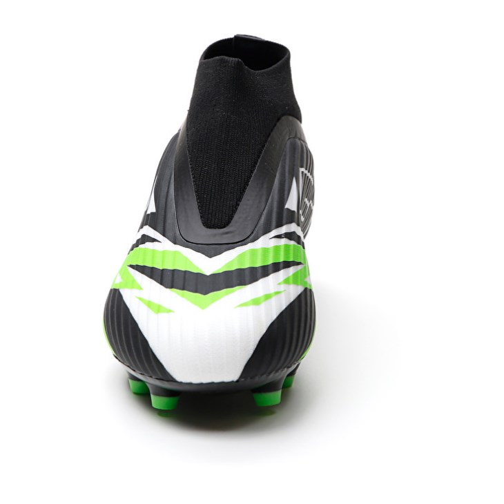 Botas de Futbol Lotto Solista 300 VI Gravity FG Hombre Negras Blancas Verde | OZ498619E7