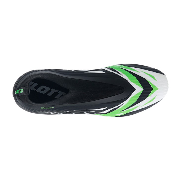 Botas de Futbol Lotto Solista 300 VI Gravity FG Hombre Negras Blancas Verde | OZ498619E7