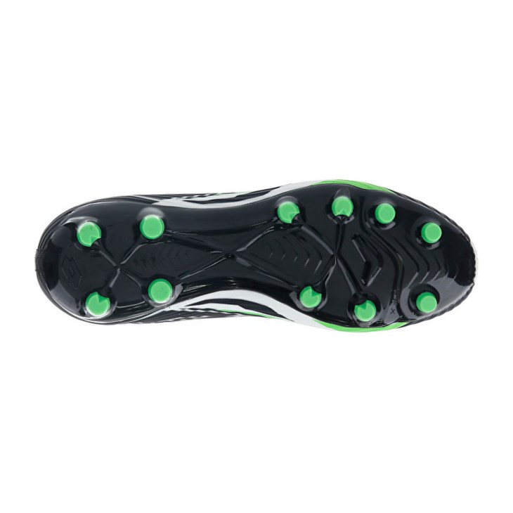 Botas de Futbol Lotto Solista 300 VI Gravity FG Hombre Negras Blancas Verde | OZ498619E7