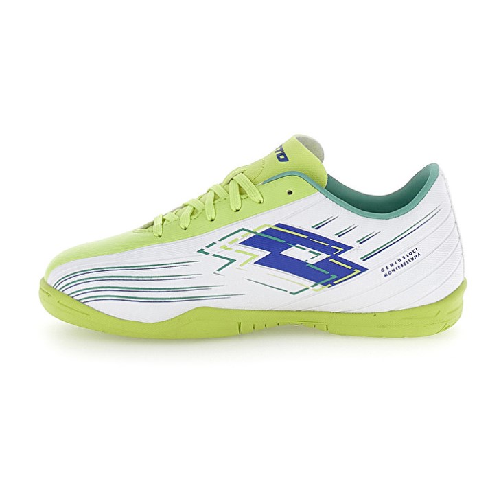 Botas de Futbol Lotto Solista 700 VIII ID JR Niños Blancas Verde Amarillo | FP482348E4