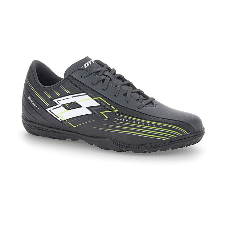 Botas de Futbol Lotto Solista 700 VIII TF Hombre Gris Oscuro | QQ990649B7