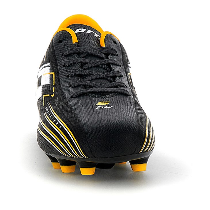 Botas de Futbol Lotto Solista 700 VII FG Hombre Negras Amarillo | GK038453P6