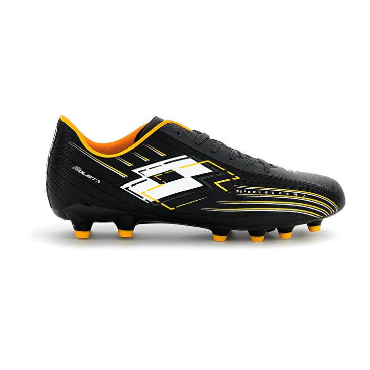 Botas de Futbol Lotto Solista 700 VII FG Hombre Negras Amarillo | GK038453P6