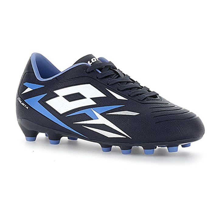 Botas de Futbol Lotto Solista 700 VI FG JR Niños Azul Marino Azules Blancas Azules | QT803930F6