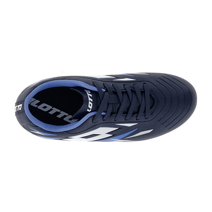 Botas de Futbol Lotto Solista 700 VI FG JR Niños Azul Marino Azules Blancas Azules | QT803930F6
