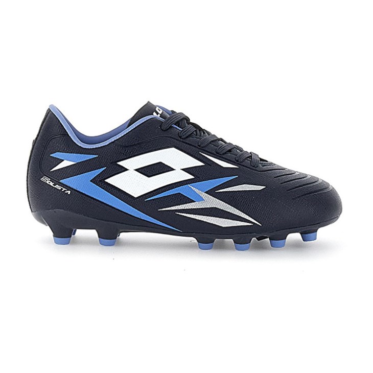 Botas de Futbol Lotto Solista 700 VI FG JR Niños Azul Marino Azules Blancas Azules | QT803930F6