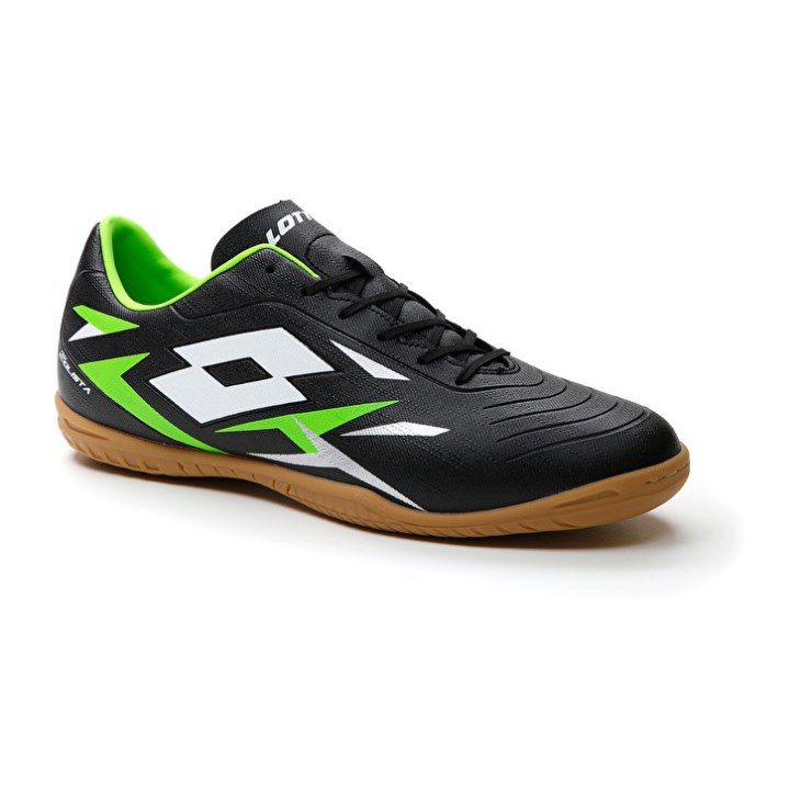 Botas de Futbol Lotto Solista 700 VI ID Hombre Negras Verde | FF318691L2