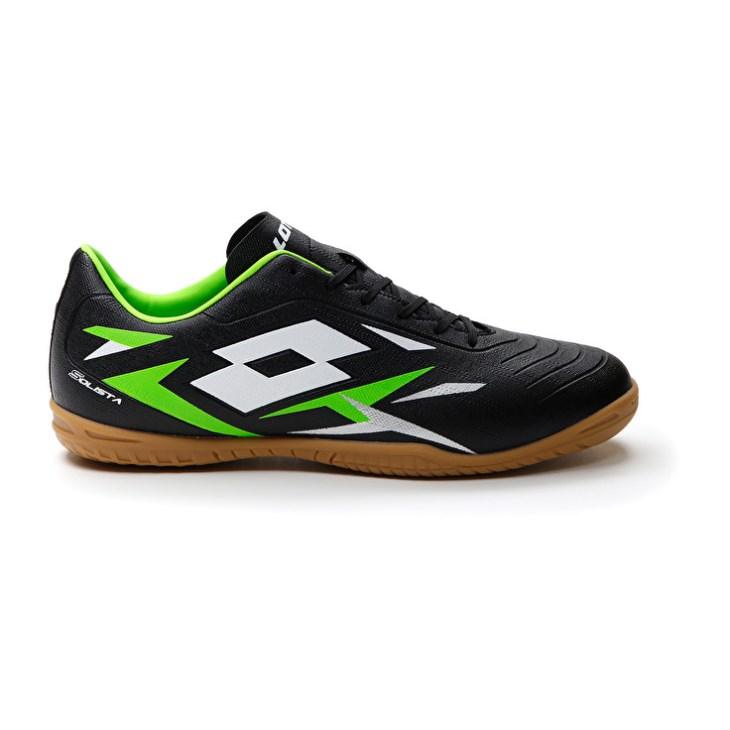 Botas de Futbol Lotto Solista 700 VI ID Hombre Negras Verde | FF318691L2