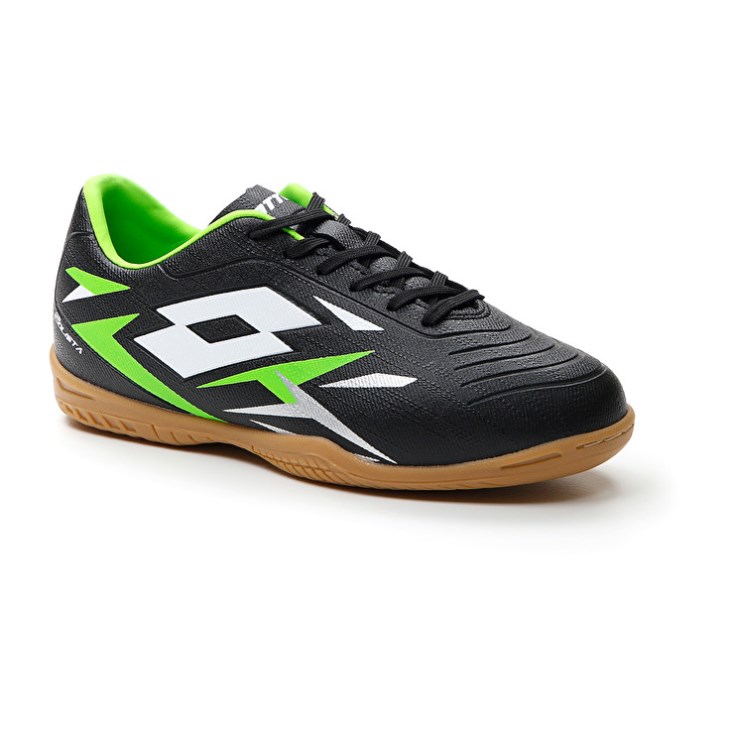 Botas de Futbol Lotto Solista 700 VI ID JR Niños Negras Verde | WT840524F5