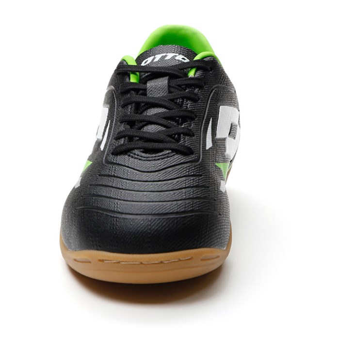Botas de Futbol Lotto Solista 700 VI ID JR Niños Negras Verde | WT840524F5
