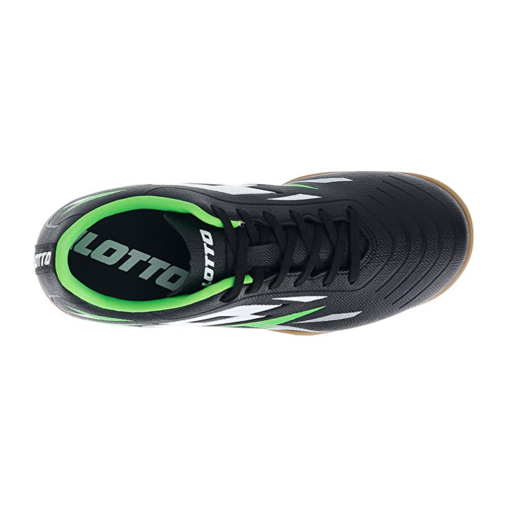 Botas de Futbol Lotto Solista 700 VI ID JR Niños Negras Verde | WT840524F5