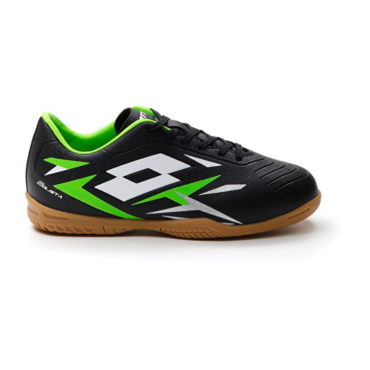 Botas de Futbol Lotto Solista 700 VI ID JR Niños Negras Verde | WT840524F5