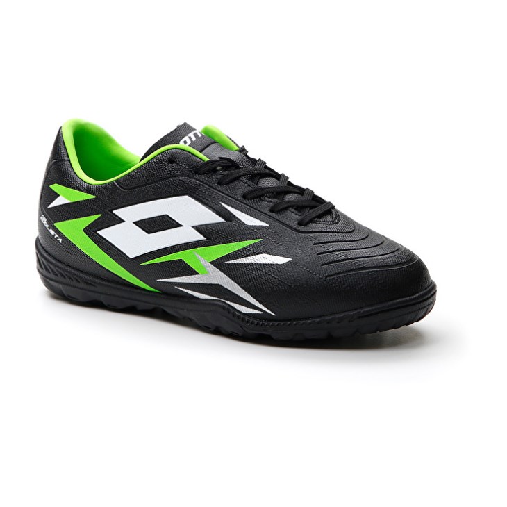 Botas de Futbol Lotto Solista 700 VI TF JR Niños Negras Verde | WL704690E2