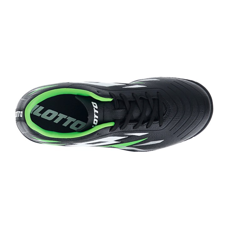Botas de Futbol Lotto Solista 700 VI TF JR Niños Negras Verde | WL704690E2