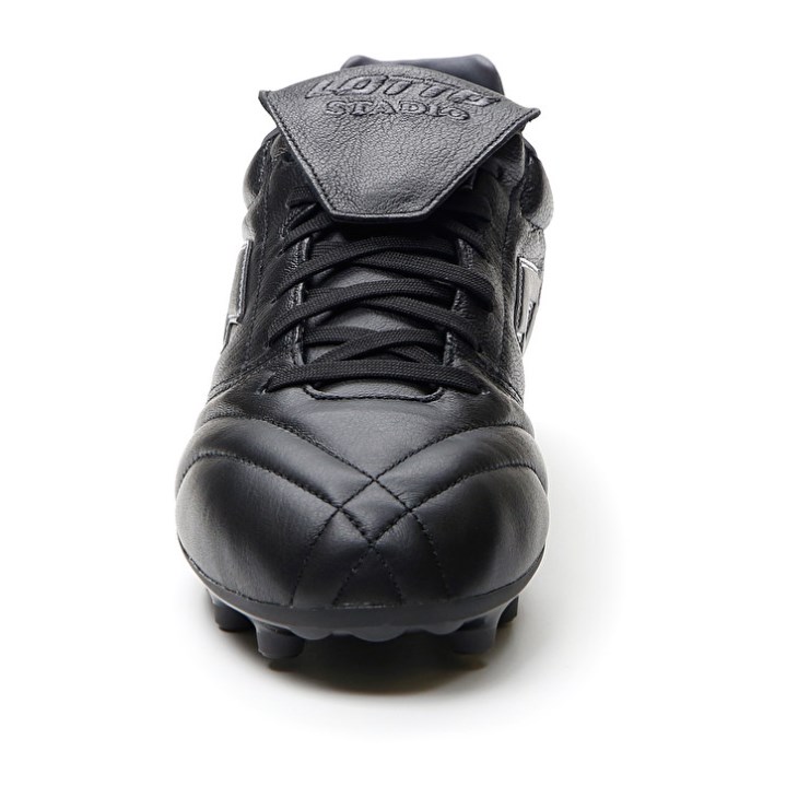 Botas de Futbol Lotto Stadio 200 III FG Hombre Negras Gris Oscuro | FQ342654R7