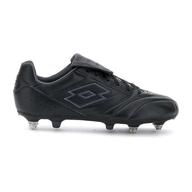 Botas de Futbol Lotto Stadio 200 III SGX 50 Hombre Negras Gris Oscuro | RP266106G2