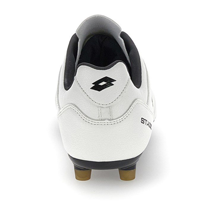 Botas de Futbol Lotto Stadio 300 III FG Hombre Blancas Doradas | RH890979J1