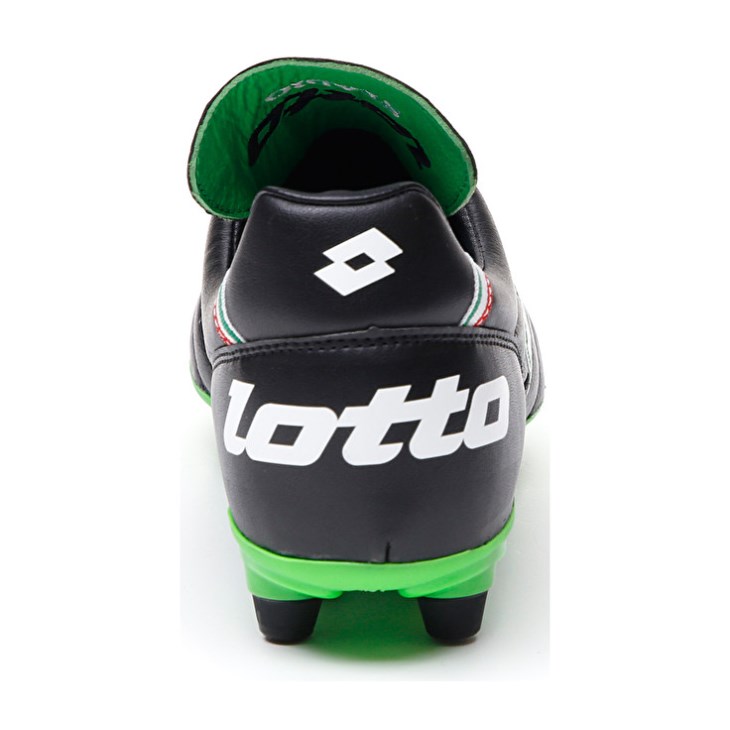 Botas de Futbol Lotto Stadio OG II FG Hombre Negras Verde | VC404360G7