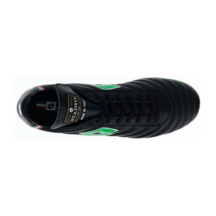Botas de Futbol Lotto Stadio OG II FG Hombre Negras Verde | VC404360G7